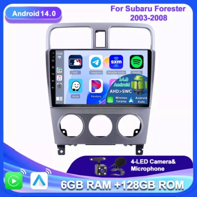 Für Subaru Forester 2003-2008 Android14 Autoradio Navi Car Play GPS DAB+AM 128GB - Bild 1 von 4