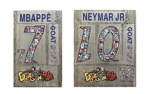 Japan Team DRAGON BALL SPECIAL NANE SET:NEYMAR JR/MBAPPE   patch - Picture 1 of 3