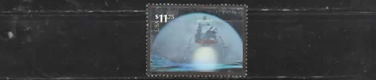 USA  VERY RARE 2000 Hi-Valu  11.75 Used  Landing on the Moon Hologram Very fine - Image 1 of 1