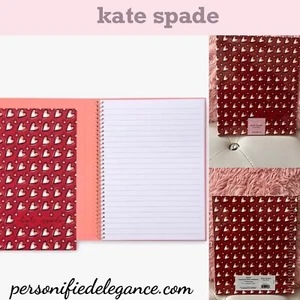 NEW Kate Spade Valentine's Day Red Hearts Concealed Spiral Notebook Journal - Picture 1 of 15