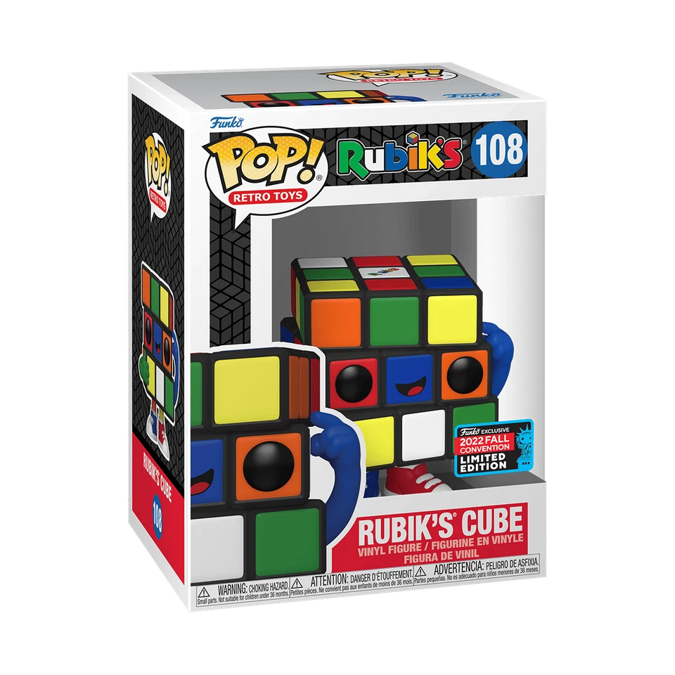 Funko Pop! Vinyl: Rubik's Cube - Rubik's Cube - Books A Million San Diego Comic Con Funko (Exclusive) #108