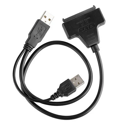 2.5 inch SATA SSD to USB Cable HDD Drive External Data Power Connector Adapter - Image 1 of 4
