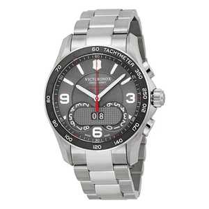 NUOVO OROLOGIO VICTORINOX UNISEX CHRONO CLASSICO DISPLAY ANALOGICO QUARZO ARGENTO 241618 - Foto 1 di 2