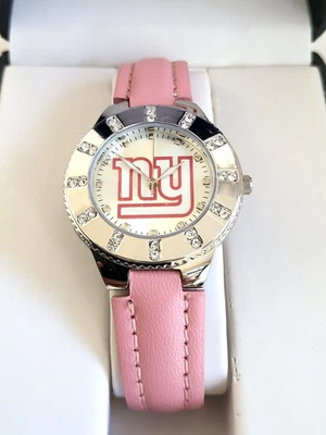 Reloj de cuero rosa para mujer New York Giants NFL Game Time -NUEVO EN CAJA Foto 1 de 4
