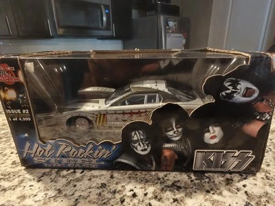 RARO CAMPEONES DE CARRERAS KISS HOT ROCKIN' ACERO FUNDIDO A PRESIÓN EDICIÓN #2 1 de 4.999 1:24 Foto 1 de 4