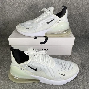 Nike Air Max 270 Weiß Schwarz Herren Sportschuhe Größe 9 UK / EUR 44 AH8050-100 2017 - Bild 1 von 24