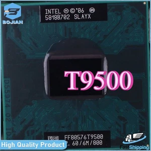 T9500 Intel Core 2 Duo 2.6 GHz Dual-Core 6M 800 Processor Socket P /965 TOP CPU - Picture 1 of 5