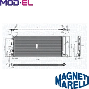 CONDENSER AIR CONDITIONING 350203170000 FOR JEEP RENEGADESUV 55263087 2.0L 4cyl - Picture 1 of 6