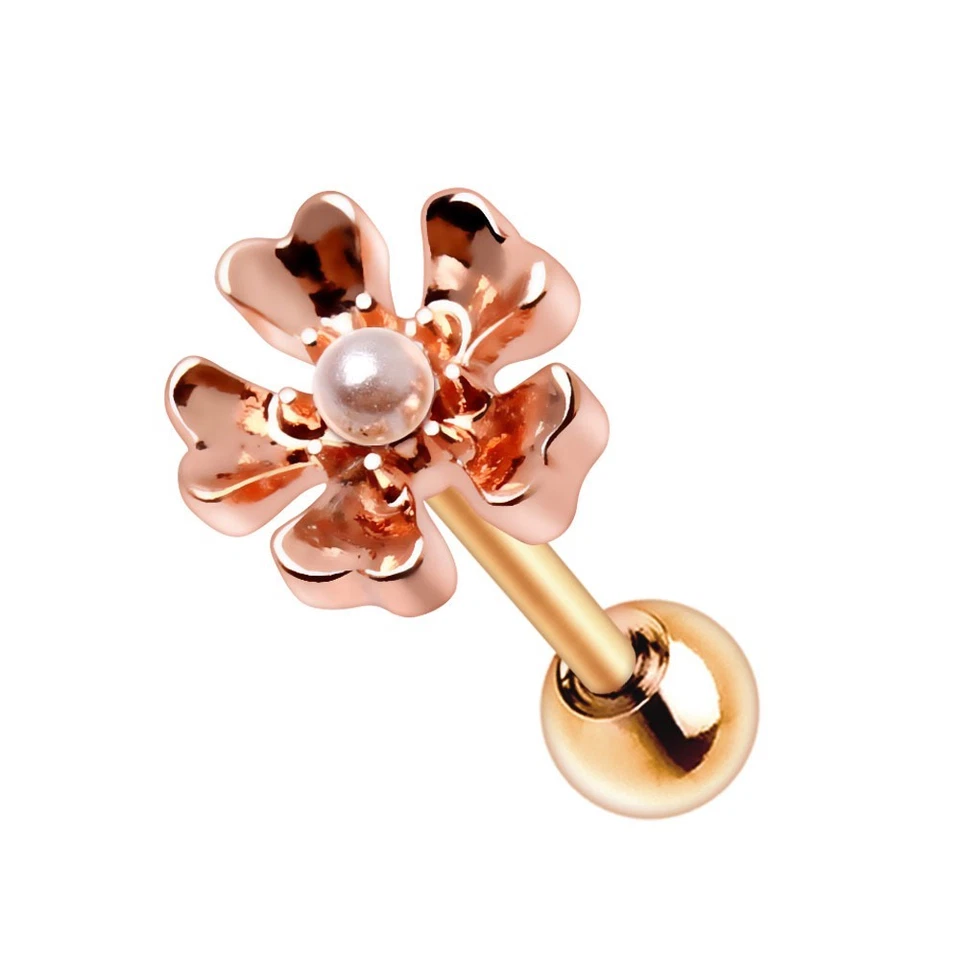 Copper Plated Flower Cartilage Earring - Image 1 of 1