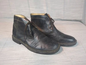 Born Herren Harrison Chukka Stiefel 11,5 M Schwarz Leder Schnürung - Bild 1 von 8