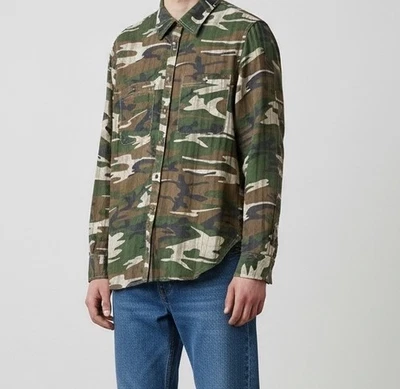 Hombres Denim & Supply Ralph Lauren Camisa Manga Larga Estampado Camuflado Con Botones Talla M Foto 1 de 4