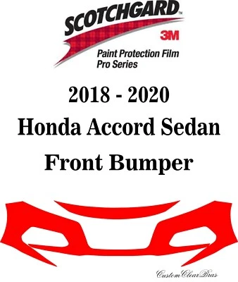 3M Scotchgard Paint Protection Film Pro Series 2018 2019 Honda Accord Sedan - Image 1 of 3