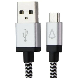 LBT 4FT Tressé Usb-A vers Micro Câble USB - Noir/Blanc - Photo 1 sur 3