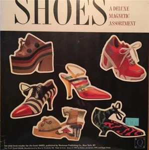 Vtg Blue Q Brand SHOE MAGNETS Shoes Retro 1997 Platform Nobox Vivier WPC Jansen - Picture 1 of 3