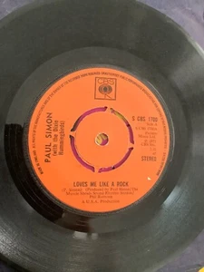 Paul Simon. Loves me like a Rock. 7” vinyl. 1973. CBS - Picture 1 of 4