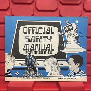 Official Safety Manual National Child Safety Council Manual Vintage 1983 - Picture 1 of 2