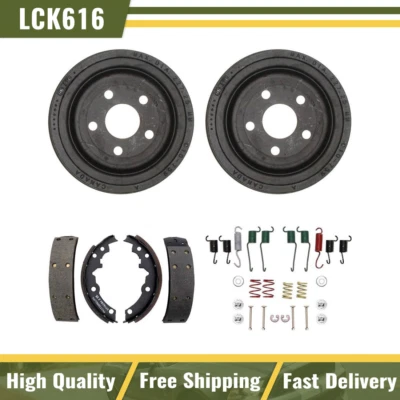 Tambores de freno traseros y zapatas de freno kit de resorte de hardware para Pontiac Sunbird 1994 Foto 1 de 4