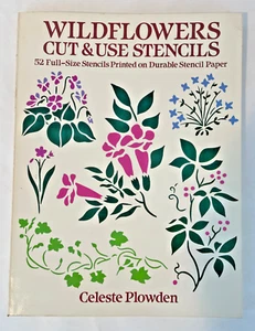 Wildflowers Cut and Use Stencils 52 Full-Size Stencils Printed Card Stock - Foto 1 di 8