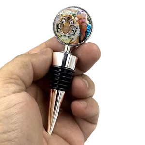 Joe Exotic Tiger King Inspired Collectible Custom Wine Stopper Free Joe Carole B - Picture 1 of 1