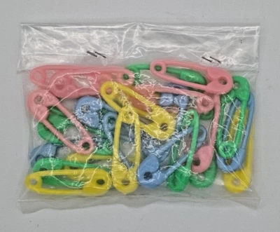 Lote de 25 Piezas Pin Pañal Bebé Vintage Pastel o Cupcake Toppers Foto 1 de 2