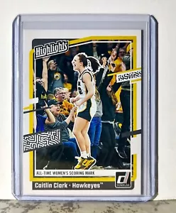 Caitlin Clark 2024 Panini Donruss #H10 Highlights Basketball Card Iowa Hawkeyes - Picture 1 of 2
