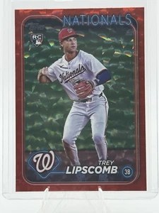 Trey Lipscomb Rookie 2024 Topps Update Red Crackle Foilboard RC #72 /199 #US143 - Picture 1 of 3