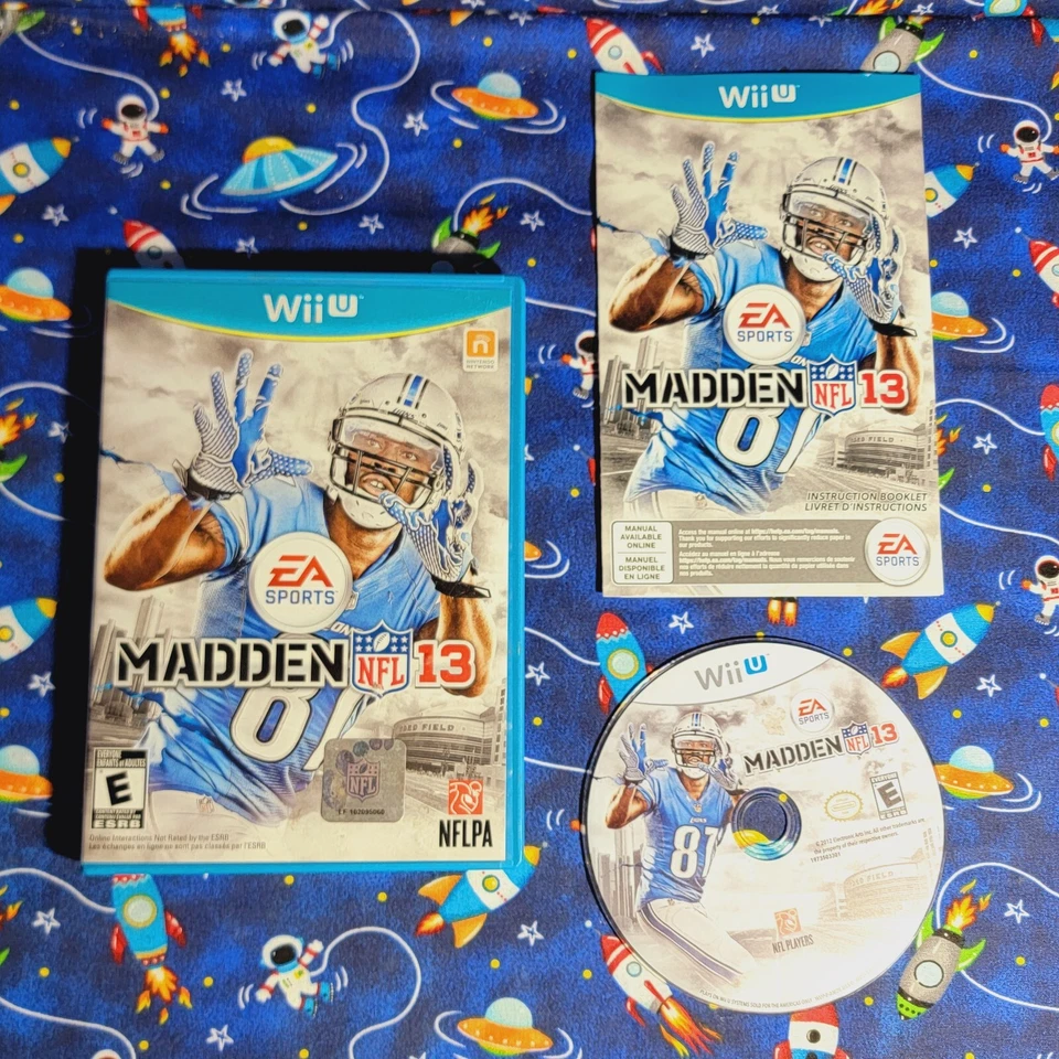 Madden NFL 13 (Nintendo Wii U, 2012) Complete With Manual - Image 1 of 4