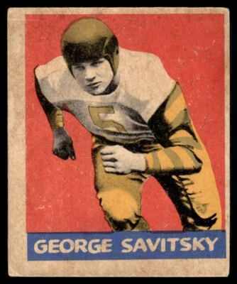 1949 Leaf 144 George Savitsky Philadelphia Eagles - VGEX - Image 1 of 2