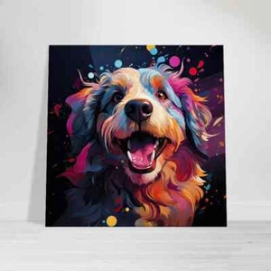 Adorable Goldendoodle Dog Pop Art Modern Pet Wall Art Canvas Unframed Print Art - Picture 1 of 4