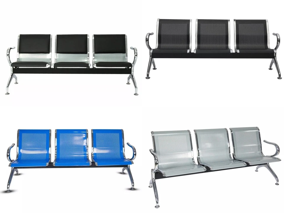 KINBOR 3 Seat Office Reception Chair Executive Side Waiting Room Visitor Guest Sofa