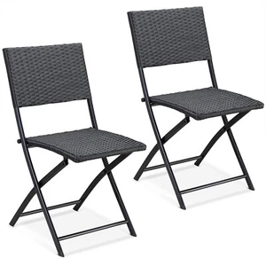 CASARIA® Klappstuhl Gartenstuhl Klappbar Polyratten Camping Garten Balkon Stuhl - Bild 1 von 9