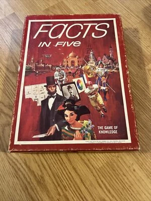 Facts in Five The Game of Knowledge 1976 Vintage Leisure Time - Image 1 of 4