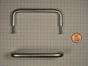 FERUM #PB14835-SAL WIRE PULL, EXTRUDED ALUMINUM, SATIN FINISH, 3-1/2" C-C - Picture 1 of 1