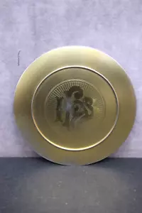 Vecchia patena bordata in argento sterling per il tuo calice, 5 5/8" (CU502) Church co. - Foto 1 di 10