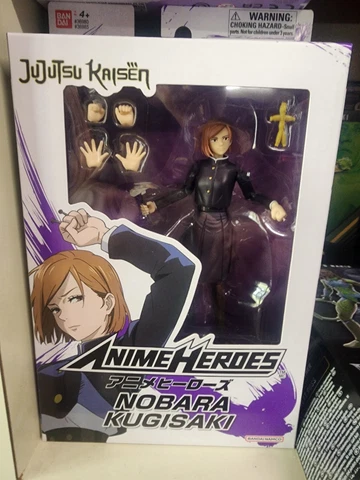 Bandai Jujutsu Kaisen Anime Heroes Nobara Kugisaki Action Figure.NEW Cover