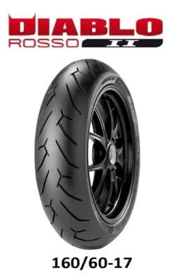 NEUMÁTICO TRASERO PIRELLI DIABLO ROSSO 2 II 160/60ZR17 HONDA KAWASAKI SUZUKI YAMAHA Foto 1 de 2