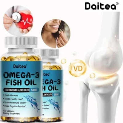 Omega 3 Kapseln 1500 mg - 1500 Omega 3 Kapseln 1500mg Fischöl Beste Qualität - Bild 1 von 4