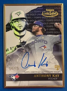 2020 Topps Gold Label ANTHONY KAY * Gold Framed AUTO RC /75 - Picture 1 of 2