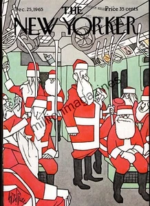1965 New Yorker December 25 - Santa Claus goes to work - Price - Rare - Picture 1 of 1