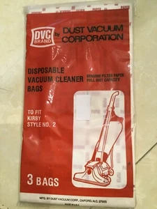 DVC Kirby Disposable Vacuum Bags Style 2 (3 Bags) - Picture 1 of 2