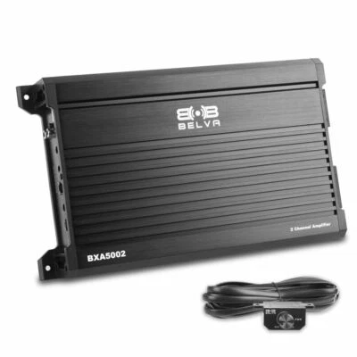 Belva BXA5002 500W Max Class AB 2-Ohm Stable 2-Channel Car Subwoofer Amplifier