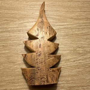 Wood Carved Tree Hemslojd AB Handicrafts Sweden Scandina Scandinavia  Art 8” - Picture 1 of 11