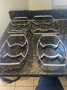 4 Vintage CORNING WARE Casserole Stand Metal Trivet Pyrex Holders Various Sizes - Picture 1 of 6