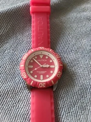 Nautica Women's N09607G South Beach Jelly Pink Silicone Watch - image 1 of 4