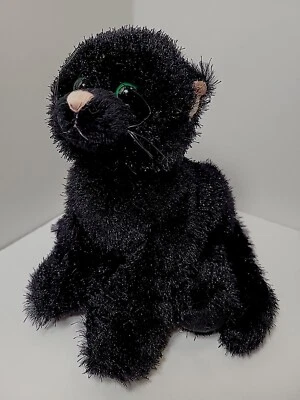 Ganz Webkins Black Cat HM135 8" Plush Stuffed Animal Toy Soft And CUTE! - Image 1 of 4