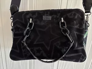 Lulu Guinness Black Patent Handbag Faux Handbag - Picture 1 of 12