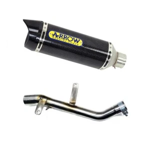 Kit deslizable escape Honda NX250 AX-1 con silenciador carbono flecha y tapa de carbono - Imagen 1 de 1