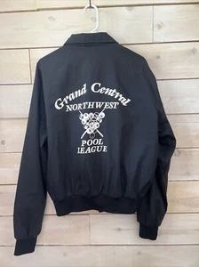 VTG 1970s The LTD Pool League Jacket Named Black Sz L - Picture 1 of 6