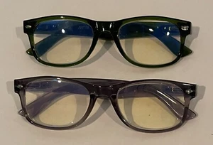 Stevie Green and Purple Frame Reading Glasses 2.50 Strength - 2 Pair - Picture 1 of 1