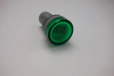 1pc 22MM Green AC 50-500V 3 digital LED Voltmeter Voltage meter Pilot Light type - Image 1 of 4